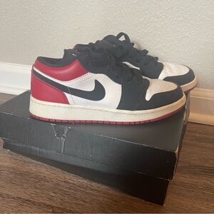Air Jordan Women's Athletic Shoes - Black and Red